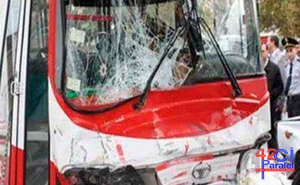 Paytaxtda avtobuslar toqquşdu:  10 yaralı