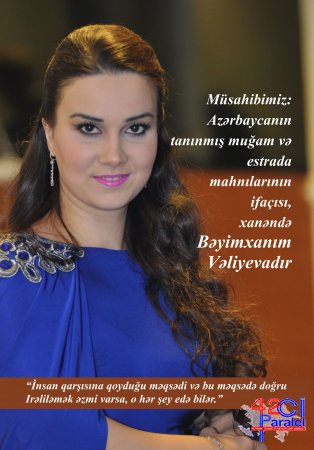 İnsan qarşısına qoyduğu məqsədi və bu məqsədi dogru irəliləmək əzmi varsa, o hər şey edə bilər!