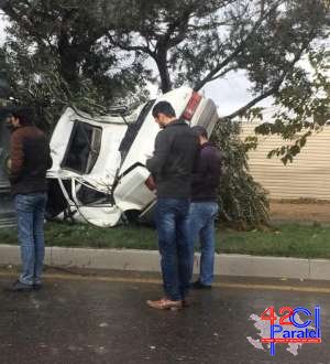 Bakıda ağır yol qəzası baş verib