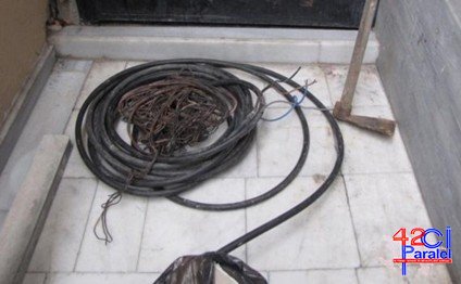 800 metr kabeli oğurlayan azərbaycanlı saxlanıldı ( FOTO )
