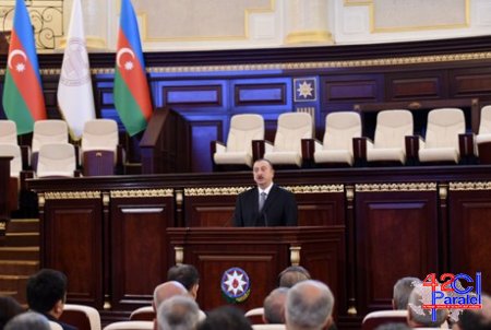Prezidenti İlham Əliyev Milli Elmlər Akademiyasının yığıncağında iştirak etdi