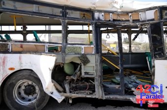 Sumqayıtda avtobus qəzası: Ölən və yaralananlar var