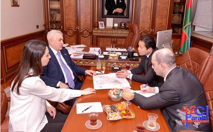 ADY Çinin CAC şirkətinin nümayəndə heyətini qəbul edib (FOTO)