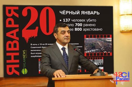 20 Yanvar şəhidlərinin xatirəsi Kiyevdə anıldı