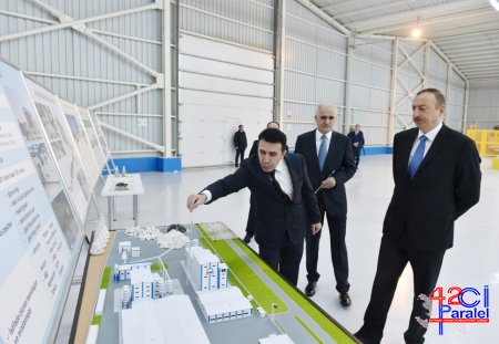Prezident İlham Əliyev Yeni Ağdağ gips zavodunun açılışında iştirak edib (FOTO)