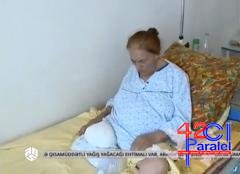 Ayağı səhv kəsilən qadının vəziyyəti hələ də ağırdır