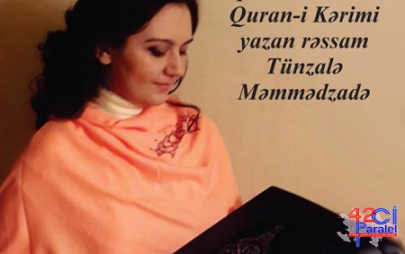 Həmyerlimiz Tünzalə Məmmədzadə dünyada ilk ipək kitabı hazırlayıb.
