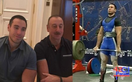 Prezidentin medal qazanmış idmançı bacısı oğlu — FOTO + VİDEO Prezidentin medal qazanmış idmançı bacısı oğlu — FOTO + VİDEO