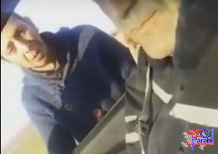 Surucunu ele salib agladan polis qovuldu