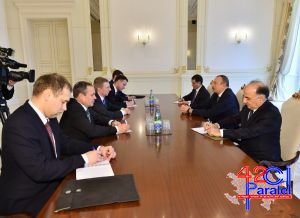 Prezident İlham Əliyev Latviya xarici işlər nazirini qəbul edib