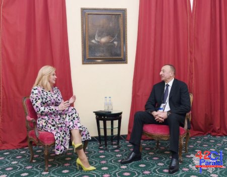 Münhendə Azərbaycan və Xorvatiya prezidentlərinin görüşü olub
