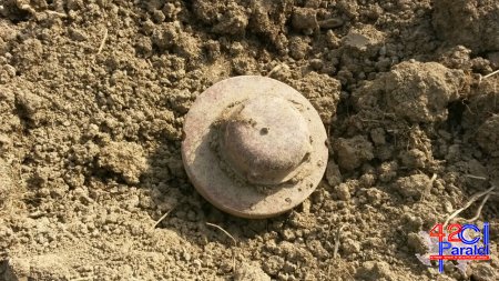 Füzuli rayonunda aşkar olunmuş hərbi sursatlar