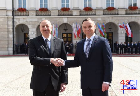 İlham Əliyev Polşada rəsmi səfərdədir + FOTO