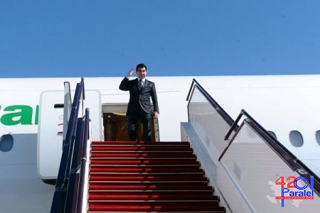 Türkmənistan prezidenti Azərbaycana gəldi