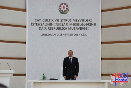İlham Əliyev Lənkəranda müşavirə keçirir – FOTO