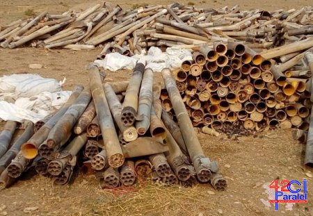 Xızıda çox sayda partlamamış hərbi sursat aşkar edildi – FOTO