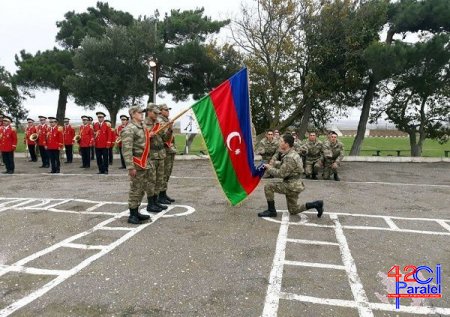 Əsgərlərin andiçmə mərasimi keçirildi – FOTO