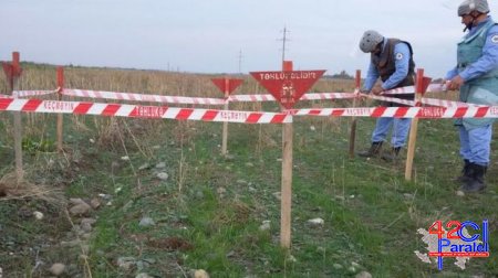 Ağdamda Ermənistan istehsalı olan mina aşkarlanıb