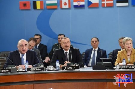 İlham Əliyev NATO-nun iclasında - FOTO + YENİLƏNİB