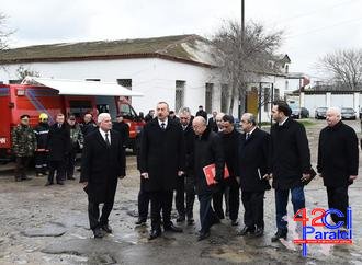 Dövlət başçısı faciə zərərçəkmişlərinə ilk yardım əlini uzatdı