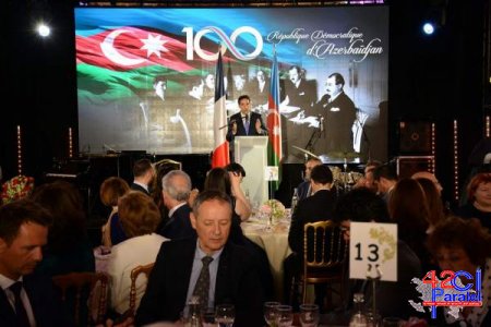 Heydər Əliyev Fondu Parisdə Azərbaycan Xalq Cümhuriyyətinin 100 illiyini təşkil edib - Fotolar