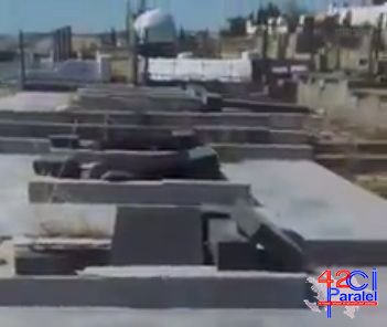 Azərbaycanda əfqan şəhidlərin məzarları dağıldı