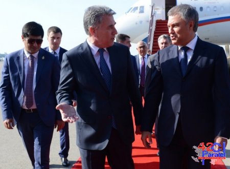 Rusiya Dövlət Dumasının sədri Bakıya gəldi